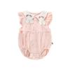 Bolsa para bebé ropa de pedos 24 años verano nuevo ropa con cuello de muñeca de conejo bebé niña ropa para recién nacido ropa para bebé