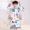 Pijama de Franela para Niños Mono Bata de Noche Niñas Otoño e Invierno Bata de Noche de Terciopelo Ropa de Casa Cálida de Terciopelo Coral Venta al por Mayor