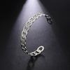 Pulsera de Acero Inoxidable para Mujer de Moda, Más Vendida de Comercio Electrónico Transfronterizo, Sencilla, con Abertura de Aro con Corte en C