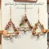 Sinos de Vento Criativos de Parede, Materiais para Jardim de Infância, Decorações Penduradas Feitas à Mão, Flores Secas Naturais, Enfeites de Pinha Pendurados, Decorações de Parede para Casa
