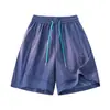 Shorts de verano para hombre de secado rápido para la playa, shorts finos de seda helada, pantalones de marca de moda holgados con protección solar para parejas, ropa deportiva de exterior para hombre