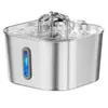 Dispensador de Agua para Mascotas de 2.2L Acero Inoxidable Dispensador de Agua para Gatos Transfronterizo Fuente de Agua Corriente para el Hogar Vendedor Caliente de Amazon