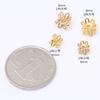 Retención de color de oro de 14 quilates doble capa toroide diy hecho a mano toroide hueco sombrero de flor pulsera collar accesorios de joyería con cuentas