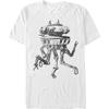 Camiseta Masculina Solta Clássica Retro de Comércio Exterior para Filmes