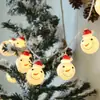 Luzes de Natal de Fio LED Papai Noel Boneco de Neve Árvore de Natal Enfeites Pendurados Luzes de Natal Luzes Decorativas Brilhantes