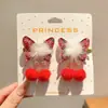 Pinza para el pelo de niña pequeña León Danzante Hanfu Borla Año Nuevo Accesorio para el pelo Peluca Princesa Lazo Adorno para el pelo Pinza para el pelo de niños