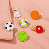Pines de Solapa Conmemorativos Deportivos de Fútbol Creativos Insignias Lindas de la Serie de Baloncesto Bádminton Tenis de Mesa para Ropa