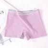 4007 Meninas Boxer Cueca Feminina Respirável Listrado Cor Sólida Simples Extra Grande Plus Size Respirável Sem Costura Calças Soltas