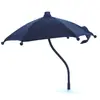 Soporte para Coche con Paraguas Mini Adhesivo Parasol para Transmisión en Vivo de Teléfono Móvil al Aire Libre Paraguas Extra Pequeño Pegamento Plateado 25cm