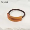 Anillo para el Cabello WJia Francés Elegante Acetato Ámbar Alto Curvado Moda Femenina Anillo para el Cabello Cola de Caballo Alta Múltiples Volúmenes Accesorios para el Cabello