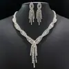 Collar de Perlas de Moda Popular Transfronterizo para Mujer, Joyería de Novia, Pendientes, Accesorios de Cadena para Clavícula de Lujo de Gama Alta de Nicho
