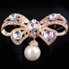 Lanhao superventas moda japonesa y coreana broche corsage de cisne de perlas completas con flor de diamantes de imitación accesorios para mujer ventas directas de fábrica