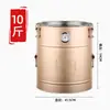 Recipiente de Chá Estanhado de Aço Inoxidável, Grande Capacidade, Espessado, Selado, à Prova de Umidade, Recipiente de Armazenamento de Arroz, Lixeira de Coleta à Prova de Insetos