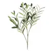 Rama de olivo artificial con frutos Rama de olivo Decoración del hogar Bonsái falso Hoja verde encriptada Planta en maceta Estilo Nórdico Ins
