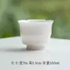 Taza Maestro Esmalte Color Puro Mi Yan Taza de Té Simple Moderna Taza de Té de Cerámica Hecha a Mano Baldosa Fina Taza de Té para Cata de Té en Casa