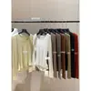 Camiseta Básica Versátil de Manga Larga con Cuello Redondo para Mujer Hers Sweet Autumn Estilo Minimalista Ajustada a la Cintura 66753