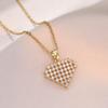 Collar Versátil para Mujer, Nuevo Colgante de Corazón Transfronterizo de Moda, Diseño de Nicho Elegante, Joyería de Cadena Simple para Clavícula