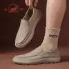 Zapatos de Hombre Gongyang 2026 Nuevos Zapatos Casuales de Primavera para Hombre Ligeros Transpirables Antideslizantes Sin Cordones Zapatos para Caminar Zapatos de Tela del Viejo Pekín