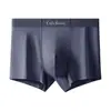 Nova Roupa Íntima Masculina de Algodão Modal Sem Costura Respirável Caimento Solto Tamanho Grande Boxer Briefs Leve Conjunto com Caixa de Presente Quatro Cantos