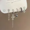 ¡Amor y Espacio Profundo! Techer Conjunto de Pendientes de Ala Oscura Fantasía Dulce Fresco Personalidad de Nicho Pendientes de Cruz Estrella Tendencia