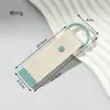 Llavero en blanco de tela parche de tela estilo coreano adorno cordón de lona Myeongdong tira de tela para transferencia de calor nombre tabla corta tira de tela streamer