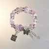 Pulsera de Fuegos Artificiales Estilo Nuevo para Mujer, Pulsera Popular Estilo Retro Juvenil Literario Nicho para Mejor Amiga Puesto del Mercado Nocturno