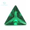 Fábrica al por mayor Triángulo Ángulo recto Verde Nano Piedra desnuda Sintética Recta Triángulo Esmeralda Nano Esmeralda