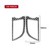 Adecuado para 10-16 Paramela fibra de carbono real modificación interior instrumento salida de aire pegatina autopartes