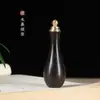 Frasco de Rapé de Ébano y Sándalo Morado Pieza de Mango de Colgante DIY Artesanía Cultural Única Regalo Colección para Amigos