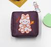 Bolsa de Almacenamiento de Algodón Sanitario Estilo Coreano ins Portátil para Mujer Ropa Período Canónico Bolsa de Almacenamiento de Compresas Mensuales Bolsa para Toallas de Señora