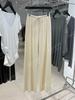 Recomendación Principal26 Nuevo Estilo Principios de Primavera Hilo Fino Tacto Piel Seda Acetato Tencel Manga Corta Pantalón de Aire Conjunto de Vestido