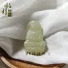 Colgante de Jade Verde Hetian Imitación Natural Afgano Puro Botella Bodhisattva Guanyin al por Mayor para Hombres y Mujeres, Adorno de Estilo Chino Antiguo
