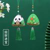 Bolsita del Festival del Bote del Dragón Triángulo Bolsita de Zongzi Logo Personalizable Animal Panda Niños Ornamento de Oración para Llevar en Mano Caja de Regalo