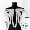Parche Bordado de Malla de Hoja Simétrica Parche de Tela Bordada de Encaje Blanco Vestido de Novia Accesorios Decorativos Dinastía Han