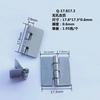 Fabricante de página de aluminio de Foshan soldadura bisagra pequeña no porosa soldadura por puntos 17.8*17.3*0.6mm bisagra para caja de madera