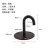 Gancho de acero inoxidable macizo engrosado izquierdo, gancho negro, gancho para ventilador, pintura de techo, gancho en U/J, hardware al por mayor