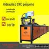 Máquina de perfuração automática de tubo quadrado de aço inoxidável leve Guarda-corpo de liga de alumínio Máquina de perfuração CNC Máquina de corte de tubo quadrado