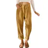 Pantalones Casuales de Pana de Cintura Alta para Mujer Otoño 2026 Color Sólido Pierna Recta Holgados Estilo Europeo y Americano para Mujer