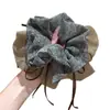 Novo modelo 2026 scrunchie de cetim preto para mulheres, elástico de cabelo de alta qualidade, elástico elegante para rabo de cavalo baixo, acessório de cabelo estilo casual