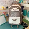 Mochila para niñas, moderna, adecuada para estudiantes de primaria, secundaria y preparatoria, gran capacidad, versátil, simple, mochila ligera
