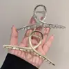 Presilha de Metal de Alta Qualidade para Mulheres, Nova Presilha Grande, Prendedor de Tubarão para a Parte de Trás da Cabeça, Grampo de Cabelo, Acessório de Cabelo