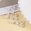 Nova Flor de Lótus Prata Brilhante Estilo Chinês Contas Espaçadoras Acessórios para Joias DIY Materiais para Pulseira Colar de Contas Feitos à Mão