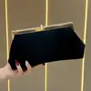 Bolso de mano simple y elegante para dama de nuevo estilo, bolso de noche de terciopelo con adornos de diamantes, bolso cruzado de alta costura, bolso de mano para mujer