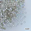 Zircônia Branca Fundo Plano Nail Art Mini Pequena Zircônia Pequena Decorações Mistas Strass de Nail Art Brilhantes Super Brilhantes Atacado