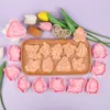 Série Reino da Pedra Desenho Animado 3D Azul Água Molde de Biscoito Dimo Miau Miau Pudim Simulação DIY