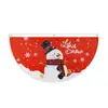 Bandera de Navidad semicircular personalizada transfronteriza hecha de poliéster con impresión a doble cara, disponible en varios diseños