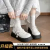 Zapatos Mary Jane de plataforma gruesa, que aumentan la altura, modernos, versátiles para mujer, con diseño de una sola tira, nuevo estilo 2026, perfectos con faldas, zapatos planos estilo preppy