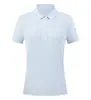 Polo de manga corta para mujer, secado rápido, protección solar, deportivo, casual, versátil, cómodo, con logo estampado y bordado, disponible en estilos a juego para padres e hijos