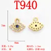 Moda de Venta Caliente Transfronteriza Colgante de Cobre Puro Conservación del Color Oro Real de 18K Circonita Microincrustada Accesorios para Collares DIY Corazón Estrella de Cinco Puntas