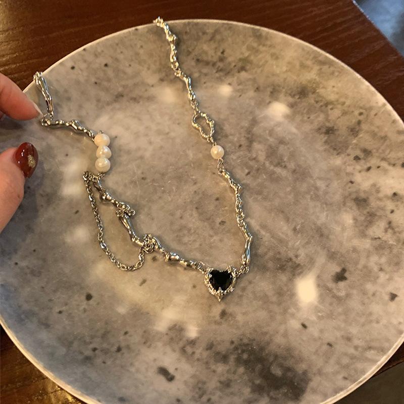 颜色分类图_1_爱心天然珍珠项鍊